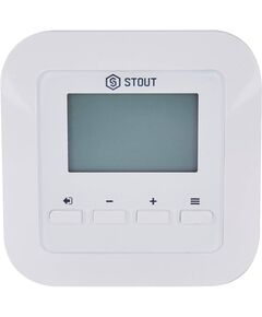 Купить STOUT  Проводной комнатный регулятор R-9s, белый (ste-0101-009005) по цене 11190 руб., в Санкт-Петебруге в интернет магазине 100-Систем, а также дургие товары STOUT из раздела Управляющие модули и Автоматика для водяного теплого пола
