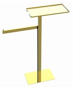 Купить Стойка напольная с полкой и полотенцедержателем GOLD (10952-g) по цене 21794 руб., в Санкт-Петебруге в интернет магазине 100-Систем, а также дургие товары BOHEME из раздела Комбинированные стойки держатели и Аксессуары для ванной комнаты