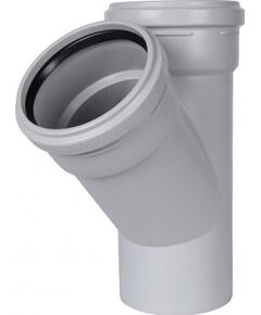 Купить STOUT D 110 x 110 / 45° Тройник канализационный бесшумный (skb-0015-111145) по цене 1566 руб., в Санкт-Петебруге в интернет магазине 100-Систем, а также дургие товары STOUT из раздела Фитинги шумопоглощающие фановые 110 мм и Шумопоглощающие фановые трубы и фитинги