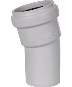 Купить STOUT D 58 х 15° Отвод канализационный бесшумный (skb-0008-005815) по цене 303 руб., в Санкт-Петебруге в интернет магазине 100-Систем, а также дургие товары STOUT из раздела Фитинги шумопоглощающие фановые 50 мм и Шумопоглощающие фановые трубы и фитинги