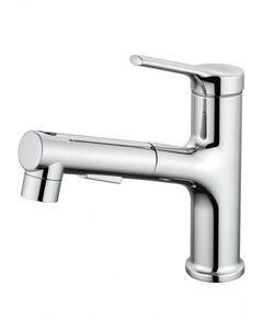 Купить Смеситель для раковины с выдвижным изливом WONZON & WOGHAND, Хром (WW-A40862-CR) (ww-a40862-cr) по цене 13028 руб., в Санкт-Петебруге в интернет магазине 100-Систем, а также дургие товары WONZON & WOGHAND из раздела Рычажные смесители и Смесители для раковины