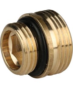 Купить Переходник Stout 1/2"х3/4" для радиатора с внутренней резьбой 1/2" (sft-0049-000002) по цене 154 руб., в Санкт-Петебруге в интернет магазине 100-Систем, а также дургие товары STOUT из раздела Переходы для труб из сшитого полиэтилена Stout и Трубы и фитинги из сшитого полиэтилена Stout