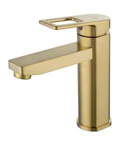 Купить Смеситель для раковины WONZON & WOGHAND FRAME, Брашированное золото (WW-88139010-BG) (ww-88139010-bg) по цене 18589 руб., в Санкт-Петебруге в интернет магазине 100-Систем, а также дургие товары WONZON & WOGHAND из раздела Рычажные смесители и Смесители для раковины