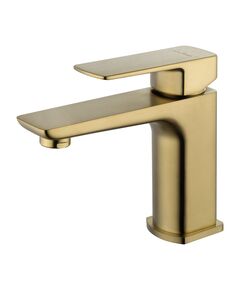 Купить Смеситель для раковины WONZON & WOGHAND EDGE, Брашированное золото (WW-88139003-BG) (ww-88139003-bg) по цене 17275 руб., в Санкт-Петебруге в интернет магазине 100-Систем, а также дургие товары WONZON & WOGHAND из раздела Рычажные смесители и Смесители для раковины