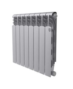 Купить Радиатор Royal Thermo Revolution Bimetall 500 2.0/Silver Satin – 8 секц. (RTRBSS250008) по цене 8960 руб., в Санкт-Петебруге в интернет магазине 100-Систем, а также дургие товары ROYAL THERMO из раздела Биметаллические радиаторы и Радиаторы