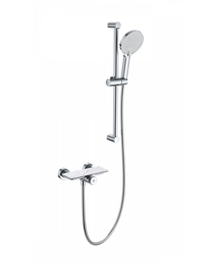 Купить Смеситель для душа с гарнитуром WONZON & WOGHAND ClickPlate, Хром (WW-B2052-A-CR) (WW-B2052-A-CR) по цене 23276 руб., в Санкт-Петебруге в интернет магазине 100-Систем, а также дургие товары WONZON & WOGHAND из раздела Смесители для душа без излива и Смесители для ванны и душа