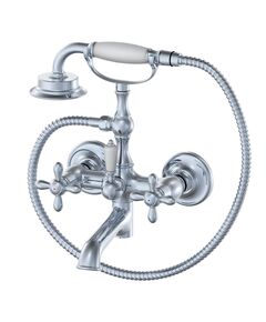 Купить Смеситель для ванны с душем WONZON & WOGHAND RETRO, Хром (WW-88639020-CR) (WW-88639020-CR) по цене 33524 руб., в Санкт-Петебруге в интернет магазине 100-Систем, а также дургие товары WONZON & WOGHAND из раздела Смесители с длинным изливом и Смесители для ванны и душа