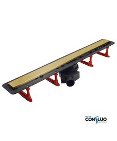 Купить Душевой лоток Pestan Confluo Frameless Line 750 Gold (13701223) по цене 110800 руб., в Санкт-Петебруге в интернет магазине 100-Систем, а также дургие товары Pestan из раздела Лотки и Душевые лотки и душевые трапы