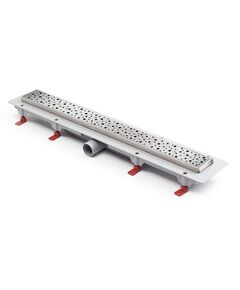Купить Водоотводящий жёлоб 650mm с рамкой из нержавеющей стали - глянец SQUARE с боковым сливом D 40 (ch650sn) по цене 13526 руб., в Санкт-Петебруге в интернет магазине 100-Систем, а также дургие товары MCH из раздела Лотки и Душевые лотки и душевые трапы