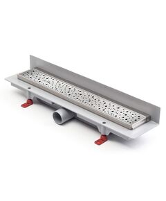 Купить Водоотводящий жёлоб 450mm с рамкой из нержавеющей стали - глянец DROPS для монтажа к стенке с боковым сливом D 40 (ch450dn2) по цене 13819 руб., в Санкт-Петебруге в интернет магазине 100-Систем, а также дургие товары MCH из раздела Лотки и Душевые лотки и душевые трапы