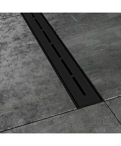 Купить Душевой канал из нержавеющей стали Ravak Runway 750, черный (x01750) по цене 37290 руб., в Санкт-Петебруге в интернет магазине 100-Систем, а также дургие товары RAVAK из раздела Лотки и Душевые лотки и душевые трапы