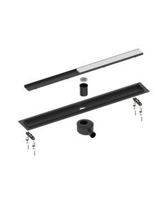 Купить Душевой лоток TIMO Drain System 600 с двусторонней панелью "plate" под плитку, Чёрный (ds230206/03) по цене 40000 руб., в Санкт-Петебруге в интернет магазине 100-Систем, а также дургие товары TIMO из раздела Лотки и Душевые лотки и душевые трапы