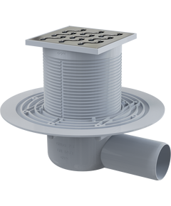Купить ALCA PLAST Сливной трап 105 × 105/50, подводка – боковая, решетка латунь-хром, гидрозатвор-мокрый, арт.APV102 (apv102) по цене 7411 руб., в Санкт-Петебруге в интернет магазине 100-Систем, а также дургие товары AlcaPlast из раздела Трапы и Душевые лотки и душевые трапы