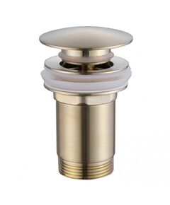 Купить Донный клапан ABBER AF0010G с переливом, золото матовое (af0010g) по цене 3300 руб., в Санкт-Петебруге в интернет магазине 100-Систем, а также дургие товары ABBER из раздела Выпуски, донные клапаны и Сифоны