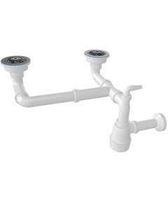 Купить Сифон для мойки Nova 3 1/2" двойной с отводом для стиральной машины (1190) по цене 1233.54 руб., в Санкт-Петебруге в интернет магазине 100-Систем, а также дургие товары NOVA из раздела Сифоны для моек и Сифоны