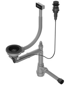 Купить Сифон для кухонной мойки Omoikiri WK-1-A-GB 4956767 графит (4956767) по цене 9188 руб., в Санкт-Петебруге в интернет магазине 100-Систем, а также дургие товары Omoikiri из раздела Сифоны для моек и Сифоны