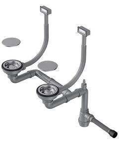 Купить Сифон для кухонной мойки Omoikiri WK-2C-IN 4956476 нержавеющая сталь (4956476) по цене 10288 руб., в Санкт-Петебруге в интернет магазине 100-Систем, а также дургие товары Omoikiri из раздела Сифоны для моек и Сифоны