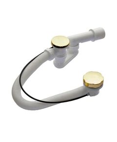 Купить A55GOLD-80-RU-01 Сифон для ванны автомат комплект металл/металл (длина 80 cм) (a55gold-80-ru-01) по цене 7258 руб., в Санкт-Петебруге в интернет магазине 100-Систем, а также дургие товары AlcaPlast из раздела Слив-перелив и Сифоны для ванн, поддонов