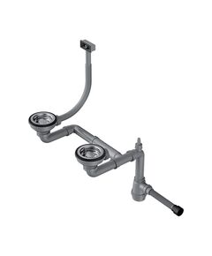 Купить Сифон для кухонной мойки Omoikiri WK-1.5-S-IN 4998039 нержавеющая сталь (4998039) по цене 6888 руб., в Санкт-Петебруге в интернет магазине 100-Систем, а также дургие товары Omoikiri из раздела Сифоны для моек и Сифоны
