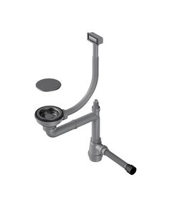 Купить Сифон для кухонной мойки Omoikiri WK-1C-GM 4956474 вороненая сталь (4956474) по цене 6888 руб., в Санкт-Петебруге в интернет магазине 100-Систем, а также дургие товары Omoikiri из раздела Сифоны для моек и Сифоны