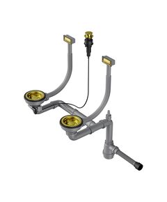 Купить Сифон для кухонной мойки Omoikiri WK-2-A-LG 4956495 светлое золото (4956495) по цене 13188 руб., в Санкт-Петебруге в интернет магазине 100-Систем, а также дургие товары Omoikiri из раздела Сифоны для моек и Сифоны