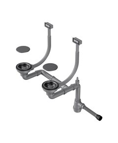 Купить Сифон для кухонной мойки Omoikiri WK-2C-GM 4956498 вороненая сталь (4956498) по цене 13888 руб., в Санкт-Петебруге в интернет магазине 100-Систем, а также дургие товары Omoikiri из раздела Сифоны для моек и Сифоны