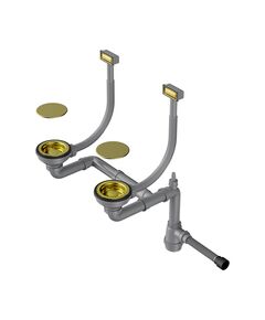 Купить Сифон для кухонной мойки Omoikiri WK-2C-LG 4956497 светлое золото (4956497) по цене 13888 руб., в Санкт-Петебруге в интернет магазине 100-Систем, а также дургие товары Omoikiri из раздела Сифоны для моек и Сифоны