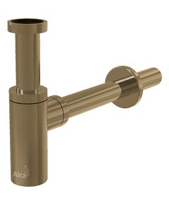 Купить A400-G-B Сифон для умывальника DN32 DESIGN круглый, GOLD-крацованный мат (a400-g-b) по цене 39404 руб., в Санкт-Петебруге в интернет магазине 100-Систем, а также дургие товары AlcaPlast из раздела Сифон и Сифоны для раковин