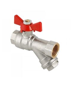 Купить Кран шаровый Valtec 1/2" Combi со встроенным фильтром. бабочка. 20бар. t-120*C никель (vt.293.n.04) по цене 761 руб., в Санкт-Петебруге в интернет магазине 100-Систем, а также дургие товары VALTEC из раздела Шаровые краны и Запорная арматура