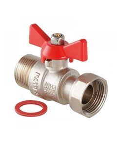 Купить Кран шаровый Valtec 1" НР с накидной гайкой. 16бар. t-120*C никель (vt.260.n.0606) по цене 1119 руб., в Санкт-Петебруге в интернет магазине 100-Систем, а также дургие товары VALTEC из раздела Шаровые краны и Запорная арматура
