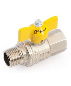 Купить Кран газовый с накидной гайкой 1/2"*1/2" НВ шаровый (2220007 / 2261g0404) по цене 997 руб., в Санкт-Петебруге в интернет магазине 100-Систем, а также дургие товары  из раздела Краны газовые 1/2 и Краны газовые