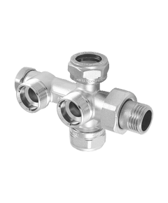 Купить Узел терморегулирующий для двухтрубной системы 1/2"*М24*19 (со сгоном, разводка в стену) (3370006) по цене 3530 руб., в Санкт-Петебруге в интернет магазине 100-Систем, а также дургие товары  из раздела Узлы для нижнего подключения радиаторов и Радиаторная арматура