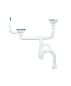 Купить Сифон для двойной мойки с выпуском 3 1/2 с переливом и отводом, Kitchen Line, IDDIS, S21UPS0i84 (s21ups0i84) по цене 2090 руб., в Санкт-Петебруге в интернет магазине 100-Систем, а также дургие товары IDDIS из раздела Сифон и Сифоны для моек