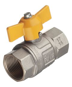 Купить Кран газовый 1/2" ВВ шаровый (бабочка) Uragano (2210002 / 2220g0704) по цене 682 руб., в Санкт-Петебруге в интернет магазине 100-Систем, а также дургие товары  из раздела Краны газовые 1/2 и Краны газовые