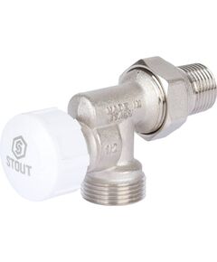 Купить STOUT Клапан термостатический осевой, 1/2" х 3/4"ЕК (svt-0005-100015) по цене 1662 руб., в Санкт-Петебруге в интернет магазине 100-Систем, а также дургие товары STOUT из раздела Радиаторные клапаны и Радиаторная арматура
