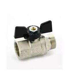 Купить Кран 1/2" ВН шаровый "Uragano" (черная бабочка) (2200028 / 2221n) по цене 702 руб., в Санкт-Петебруге в интернет магазине 100-Систем, а также дургие товары  из раздела Краны прямые 1/2 и Краны прямые