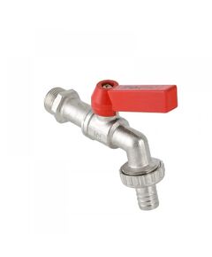 Купить Кран шаровый Valtec 3/4" НР со штуцером. ручка 10бар. t-75*C никель (vt.051.n.05) по цене 903 руб., в Санкт-Петебруге в интернет магазине 100-Систем, а также дургие товары VALTEC из раздела Краны сливные и Шаровые краны
