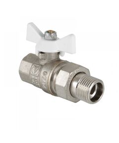 Купить Кран шаровый Valtec 3/4" В-Н Base. бабочка белая. с полусгоном.16бар. t-150*C никель (vt.227.nw.05) по цене 889 руб., в Санкт-Петебруге в интернет магазине 100-Систем, а также дургие товары VALTEC из раздела Краны со сгоном и накидной гайкой 3/4 и Краны со сгоном и накидной гайкой