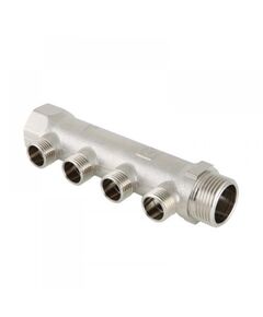 Купить Коллектор Valtec никель 1"х1/2" НР - 2 отвода. 16бар. t-130*С (vtc.500.n.0602) по цене 737 руб., в Санкт-Петебруге в интернет магазине 100-Систем, а также дургие товары VALTEC из раздела Коллектора нерегулируемые и Коллекторы и коллекторные группы