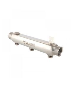 Купить Коллектор Valtec нерж 1.1/2"х3/4" НР- 6 отводов. выход 100мм.10бар. t-130*С (vtc.510.ss.080506) по цене 9619 руб., в Санкт-Петебруге в интернет магазине 100-Систем, а также дургие товары VALTEC из раздела Коллектора нерегулируемые и Коллекторы и коллекторные группы