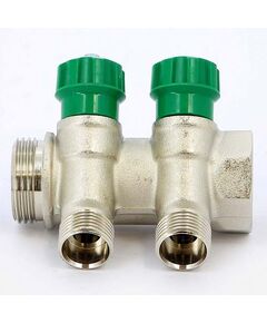Купить Коллектор 2 отв. регулируемый 3/4"*1/2(16) Maxima Corner (никель) (1850001 / 1871k) по цене 3627 руб., в Санкт-Петебруге в интернет магазине 100-Систем, а также дургие товары  из раздела Вентильные коллекторы и Коллекторы и коллекторные группы