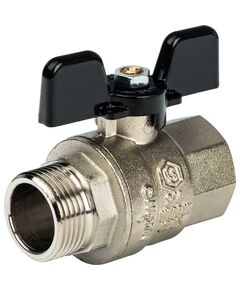 Купить Кран шаровый Stout 3/4" В-Н. бабочка. никель (svb-0004-000020) по цене 1068 руб., в Санкт-Петебруге в интернет магазине 100-Систем, а также дургие товары STOUT из раздела Краны прямые 3/4 и Краны прямые