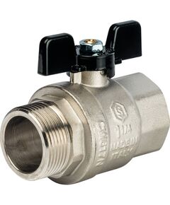 Купить Кран шаровый Stout 1.1/4" В-Н. бабочка. никель (svb-0004-000032) по цене 2853 руб., в Санкт-Петебруге в интернет магазине 100-Систем, а также дургие товары STOUT из раздела Краны прямые 1 1/4 - 2 и Краны прямые
