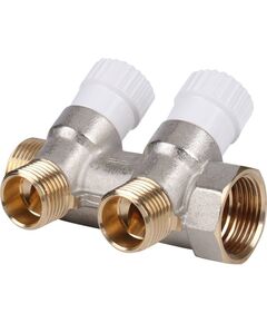 Купить SMB 6851 341202 STOUT Коллектор распределительный 3/4", 2 отвода 1/2" (smb 6851 341202) по цене 1712 руб., в Санкт-Петебруге в интернет магазине 100-Систем, а также дургие товары STOUT из раздела Вентильные коллекторы и Коллекторы и коллекторные группы