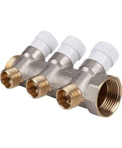 Купить SMB 6851 011203 STOUT Коллектор распределительный 1", 3 отвода 1/2" (smb 6851 011203) по цене 2755 руб., в Санкт-Петебруге в интернет магазине 100-Систем, а также дургие товары STOUT из раздела Вентильные коллекторы и Коллекторы и коллекторные группы
