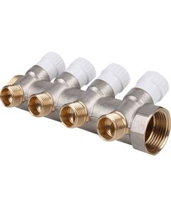 Купить SMB 6851 011204 STOUT Коллектор распределительный 1", 4 отвода 1/2" (smb 6851 011204) по цене 3649 руб., в Санкт-Петебруге в интернет магазине 100-Систем, а также дургие товары STOUT из раздела Вентильные коллекторы и Коллекторы и коллекторные группы