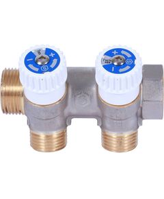 Купить SMB 6852 341202 STOUT Коллектор распределительный 3/4", 2 отвода 1/2" плоское уплотнение (smb 6852 341202) по цене 1788 руб., в Санкт-Петебруге в интернет магазине 100-Систем, а также дургие товары STOUT из раздела Вентильные коллекторы и Коллекторы и коллекторные группы