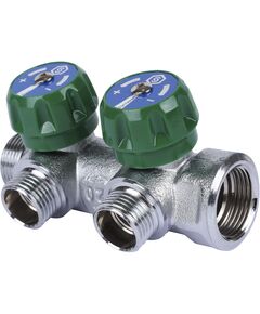Купить SMB-6850-341202 STOUT Коллектор регулирующий 3/4", 2 отвода 1/2" (smb-6850-341202) по цене 2519 руб., в Санкт-Петебруге в интернет магазине 100-Систем, а также дургие товары STOUT из раздела Вентильные коллекторы и Коллекторы и коллекторные группы