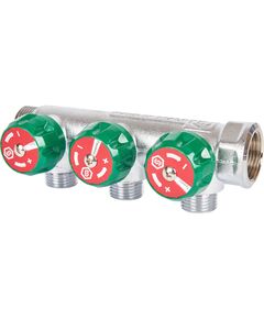 Купить SMB-6850-341203 STOUT Коллектор регулирующий 3/4", 3 отвода 1/2" (smb-6850-341203) по цене 3629 руб., в Санкт-Петебруге в интернет магазине 100-Систем, а также дургие товары STOUT из раздела Вентильные коллекторы и Коллекторы и коллекторные группы