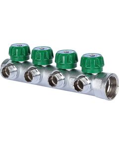 Купить SMB-6850-011204 STOUT Коллектор регулирующий 1", 4 отвода 1/2" (smb-6850-011204) по цене 5347 руб., в Санкт-Петебруге в интернет магазине 100-Систем, а также дургие товары STOUT из раздела Вентильные коллекторы и Коллекторы и коллекторные группы